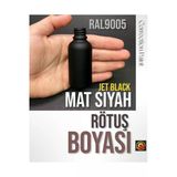 Motorsiklet Mat Siyah Rötuş Boyası - 28Ml Fırçalı Şişe