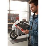Motorsiklet Motul Plakalık Kırmızı Kabartmalı Krom Yazı 1 Adet Motor Plakası