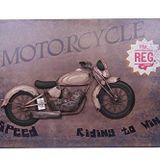 Motorsiklet Tablo Pano Dekoratif Hediyelik