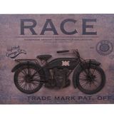 Motorsiklet Tablo Pano Dekoratif Vintage Ev Ofis Hediyelik