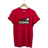 Motorsiklet Vites Geçişleri ve Kask Kalp Ritmi %100 Pamuk Regular Fit T-Shirt - Kırmızı