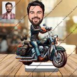 Motorsikletli Adam 3d Ahşap Biblo,sevgiliye Hediye,doğum Günü H