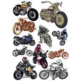 Motorsklet Sticker Set-3 16 Parça Telefon, Tablet, Defter, Laptop Sticker