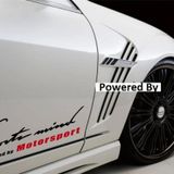 Motorsport Yan Kapı Çamurluk Sticker Araba Oto Yapıştırma 2Adet