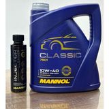 Motorx 2025 10W40 Mannol Classic Yüksek Performanslı 4l Motor Yağı ve Yüksek Etkili Injector Cleaner 250ML Benzin Enjektör Temizleyici