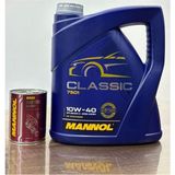 Motorx 2025 Üretimli 10W40 Mannol Classic Yüksek Profesyonel 4l Motor Yağı ve Motor Flush 300ML Iç Temizleyici Katkısı