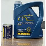 Motorx 2025 Üretimli 10W40 Molibden Takviyeli Yüksek Performanslı 5l Motor Yağı ve Etkili Duman Kesici Motor Katkısı