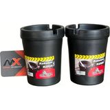 Motorx Araç Içi Kokusuz Küllük Seti (2 Adet) Universal Bardaklık Tipi