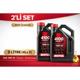 Motorx Motul 4100 Protect 10W40 Motor Yağı 4l X2 (8 Litre) 2025 Üretim 4x4 Performance