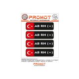 MOTOSEPETİM KAN GRUBU 3D KABARTMALI STİCKER KAN GRUBU KASK GRENAJ 16