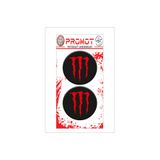 MOTOSEPETİM MONSTER 3D KABARTMALI DAMLA LOGO STİCKER 5cm 05