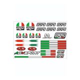 MOTOSEPETİM MOTOSİKLET AGV KASK GRENAJ STİCKER ETİKET AGV ITALY KARIŞIK MARKA SPONSOR KAPLAMA 2