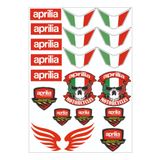 MOTOSEPETİM MOTOSİKLET APRİLİA KASK GRENAJ STİCKER ETİKET APRİLİA SKULL KARIŞIK MARKA SPONSOR KAPLAMA 2