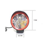 Motosiklet 9 Ledli Sis Far Çakar Modlu 12v Led Far 1 Adet