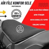 Motosiklet Airfile Konfor Sele, Yazlık Terletmez 3 Katmanlı