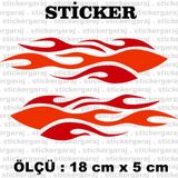 Motosiklet Alev Ateşi Sticker Otomobil Motosiklet Kask Atv Laptop Pc Tablet Buzdolabı Kapı Cam Araba Sticker Etiketleri