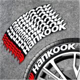 Motosiklet & Araç Hankook 3d Oto Lastik Jant Yazısı Şerit Sticker Arma Oto Sticker 4 Adet 2.5 Cm