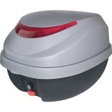Motosiklet Arka Çanta 32 Litre Carbon Desen Sırt Dayama Pedi Motor Çanta Grey - Gri - Standart