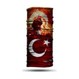 Motosıklet Bandana-boyunluk Crt-282 Kırmızı - Beyaz