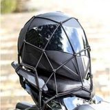 Motosiklet Bisiklet Bağlama Filesi Kask Eşya Kancalı Bagaj Tutucu Elastik Halat Lastiği - Siyah