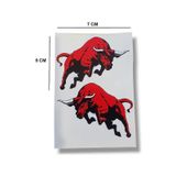 Motosiklet Bisiklet Sticker Sağ- Sol Set Boğa Sticker