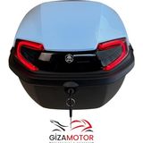 Motosiklet Çantası 33 Litre Işıklı -Sırt Dayamalı Model - Açık Mavi
