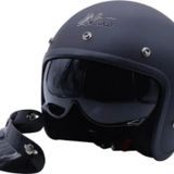 Motosiklet Chopper Cruiser Kaskı Yarım Açık Kask Abs Malzeme Ce Onaylı Güneş Vizörlü Motor Kask