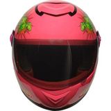 Motosiklet Çocuk Kaskı Full Face Pp Metreal Dino Pınk