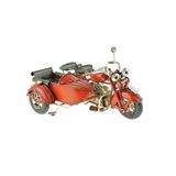 Motosiklet Dekoratif Metal Motosiklet Sepetli 15 Cm Vitrin