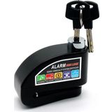 Motosiklet Disk Kilidi Alarmlı Motor Kilidi 110 Db Waterproof Yüksek Kaliteli Siyah