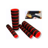MOTOSİKLET ELCİK SÜNGERİ + MANET SÜNGERİ 4'Lü SET KIRMIZI