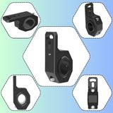 Motosiklet Gidon Koruma Demiri Sis Farı 2 Adet Montaj Ayağı Braket Alüminyum 18-32MM AYARLANABILIR - METAL GÖVDE