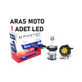 Motosiklet H4 Photon Fanlı Xenon LED Ampül 12-24 V (Duo Soğutucu Fanlı Model) 1 Adet_supermoto