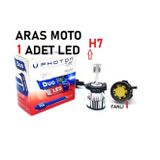 Motosiklet H7 Photon Fanlı Xenon LED Ampül 12-24 V (Duo Soğutucu Fanlı Model) 1 Adet_supermoto