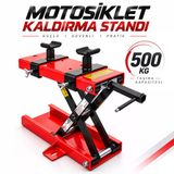 Motosiklet Kaldırma Standı 500 Kg Motor Bisiklet Krikosu Bakım Sehpası Servis Sehpası Lift Platformu