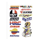MOTOSİKLET KASK ARAÇ ARKA CAM LAPTOP TELEFON REPSOL AGV HRC HONDA CLUB STİCKER ÇIKARTMA