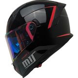 Motosiklet Kask Ece 22.R06 Güneş Vizörlü Full Face Motor Kaskı Stinger Siyah Yeni - Renkli