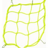 Motosiklet Kask Filesi – 6 Kanca | Neon Sarı | 1 Metre Esneyebilir - Neon - Sarı