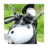 Motosiklet Kask Kilidi 22 ve 26 mm Ayarlanabilir Gidon Uyumlu, Çift Anahtarlı Güvenlik Kilidi, Su Geçirmez, Çok Amaçlı Kask ve Ekipman Sabitleme Aparatı - Antrasit - Option-1