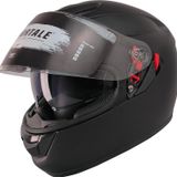 Motosiklet Kaskı Ce Sertifikalı Güneş Vizörlü Full Face Mat Siyah Kask