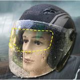 Motosiklet Kaskı İçin Yağmur Kaydırıcı Film (5545)