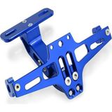 Motosiklet Katlanır Plakalık Full Cnc Sinyal Bağlantılı - Mavi