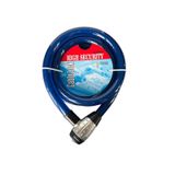 Motosiklet Kilidi 2000mm x 25mm Çelik Halat – Mavi Güvenlik Kilidi (MAVİ)