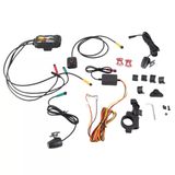 Motosiklet Kontrol Paneli Kamera Kamera 1080P Sportbike Kaydedici Dvr 120 Derece Wifi Bisiklet Sürücüsü İçin Çift Araç Kamerası Premium Abs Malzeme 3İn Ips Ekran 128Gb