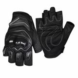 Motosiklet Koruyucu Eldiveni, Siyah unisex kullanım,CE-EN13594 sertifikalı,motorcu eldiveni yarım parmak yazlık eldiven MR-G10, X-Large