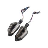 Motosiklet Led Kayar Sinyal Takımı Karbon Universal