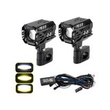 Motosiklet Led Sis Farı Seti 5 Mod Yüksek Performans Kablo Kumanda Ve Ayaklı Set Kolay Montaj Lamba