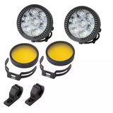 Motosiklet Led Sis Farı Yüksek Performans Metal Gövde D7 Led Enduro Gs Serileri Uyumlu 2 Adet Set
