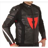 Motosiklet Montu Deri 4 Mevsim Leather Racing Mont Black-Red