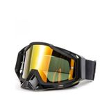 Motosiklet Motocross Gözlük Polikarbonat Lens Profesyonel Mx Atv Enduro Mtb Kross Gözlük Black-gold